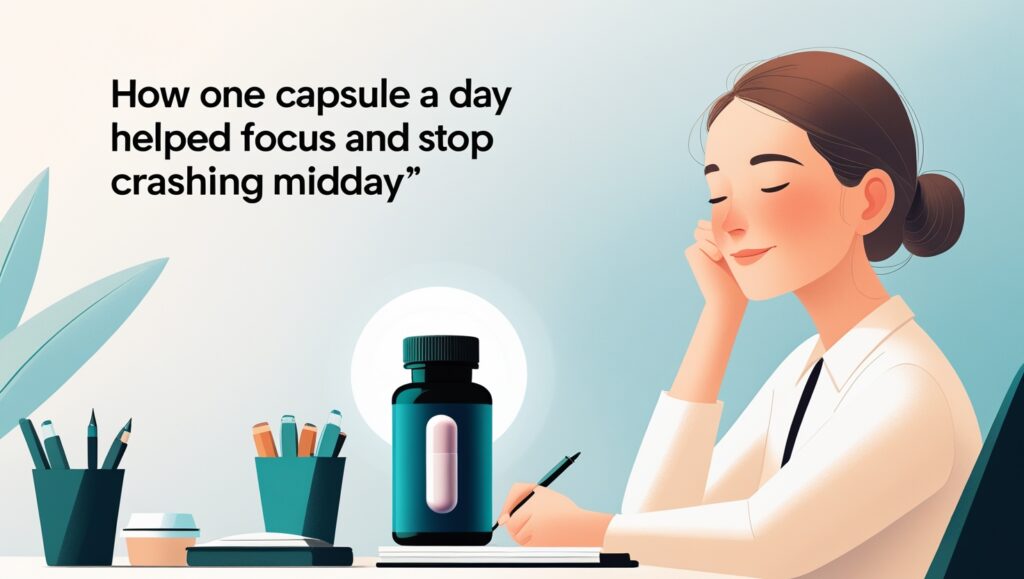 How One Capsule a Day Helped Me Focus and Stop Crashing Midday