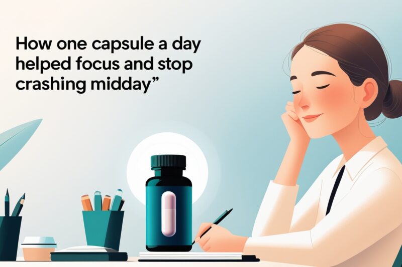 How One Capsule a Day Helped Me Focus and Stop Crashing Midday