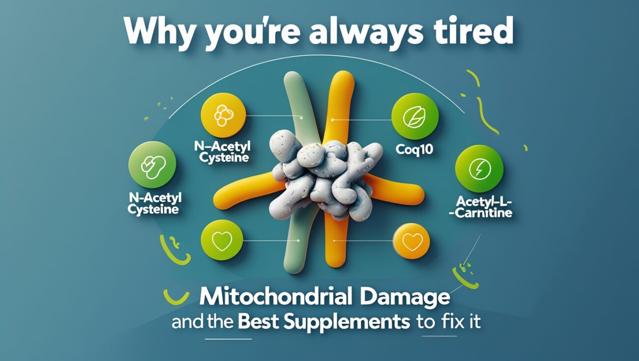 Why You're Always Tired: Mitochondrial Damage and the Best Supplements to Fix It