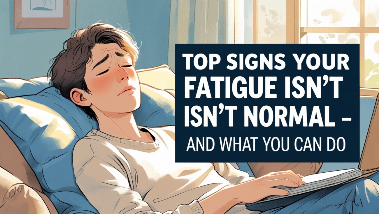 Top Signs Your Fatigue Isn’t Normal — And What You Can Do