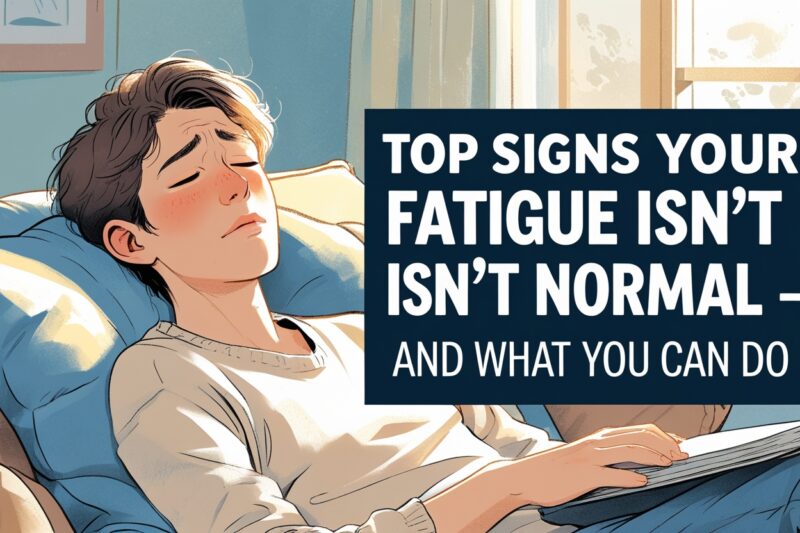 Top Signs Your Fatigue Isn’t Normal — And What You Can Do